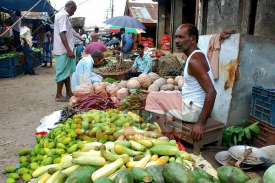 Hike in vegetable price takes a toll on the pocket of common man of Tripura Hike in vegetable price takes a toll on the pocket of common man of Tripura